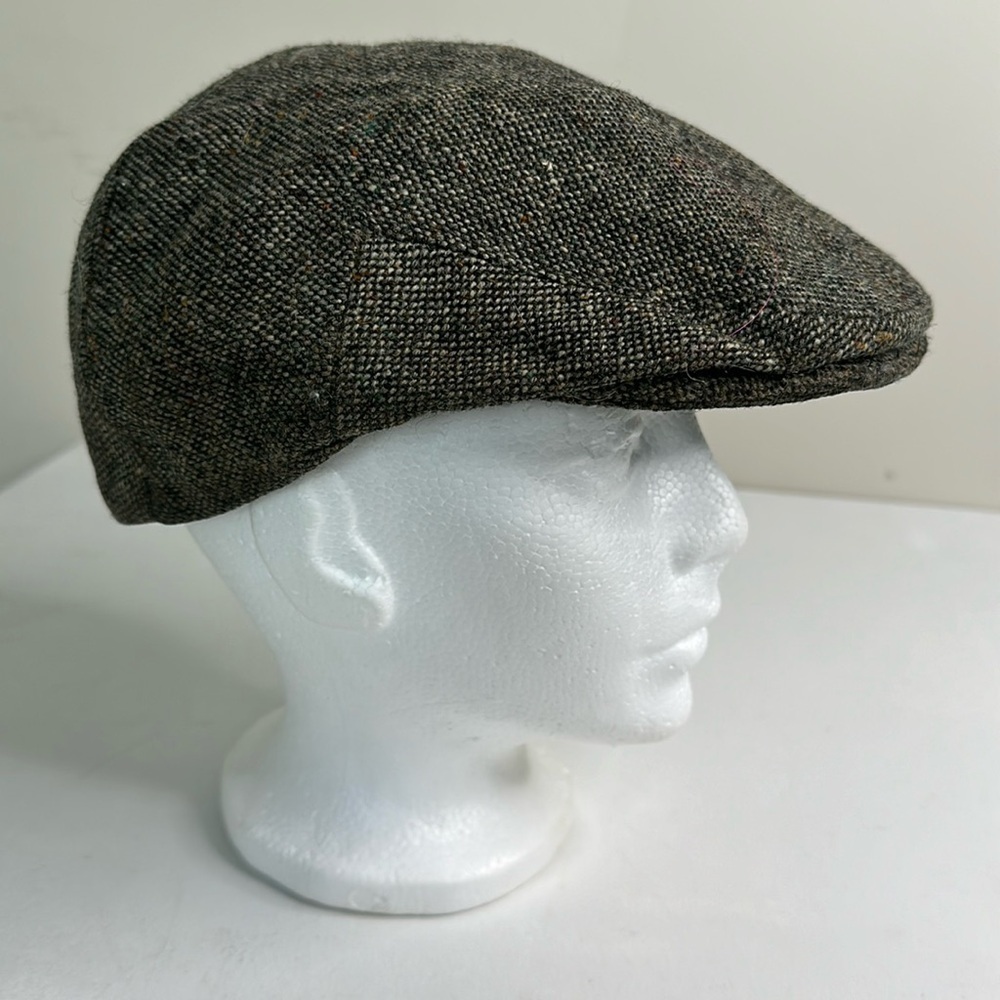 Antique Donegal Tweed Hat 100% Wool Richard Ireland Newsboy Touring Cap.